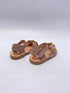Ria Menorca sandaal nubuck nude bloem